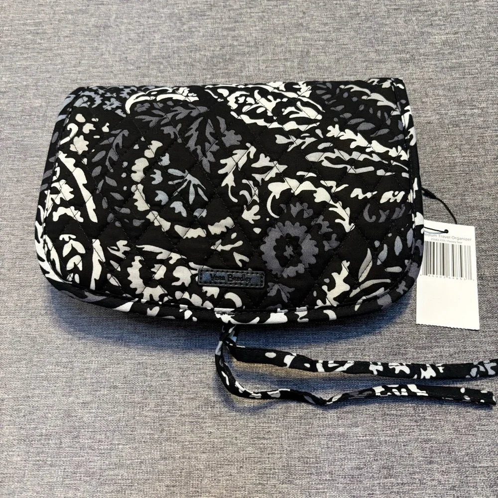 Vera Bradley Medium Travel Organizer Bag, Paisley Noir 25582-P70 - Picture 4 of 7